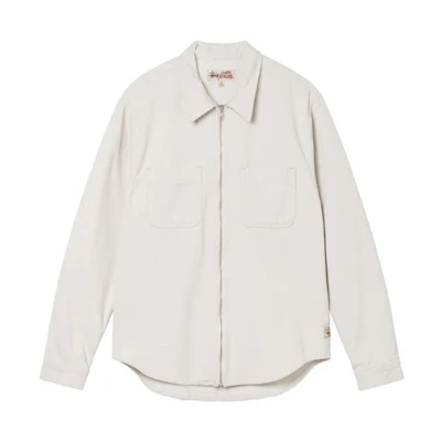 Stüssy Stussy Wide Wale Cord Zip Shirt Vintage Long Sleeve Retro Style Shirt. 1110243
