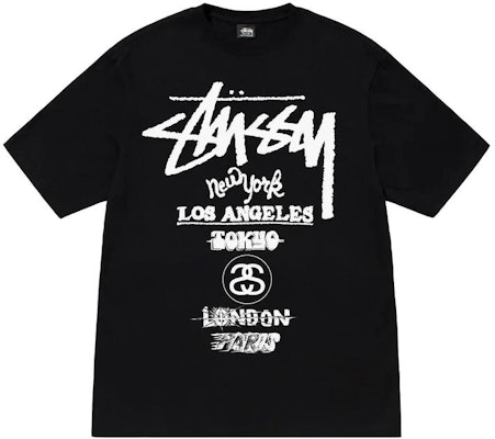 Kaos Stüssy Stussy World Tour Unisex Lengan Pendek Crewneck. 1904877 Buy Kaos Stüssy Stussy World Tour Unisex Lengan Pendek Crewneck. 1904877