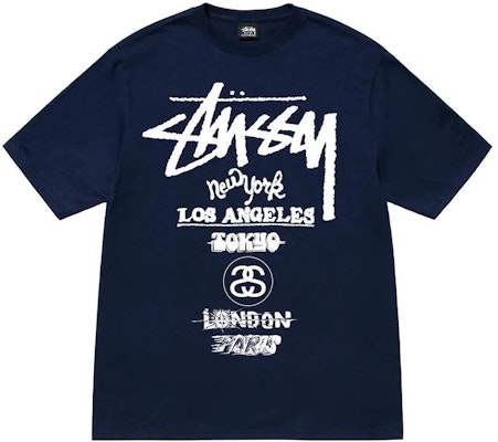 Kaos Stüssy Stussy World Tour Unisex Lengan Pendek Crewneck. 1904877 Order Kaos Stüssy Stussy World Tour Unisex Lengan Pendek Crewneck. 1904877