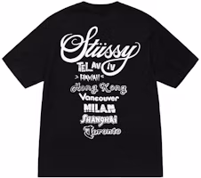 Purchase Stüssy Stussy 世界巡迴圖案短袖男女圓領T恤 1904877