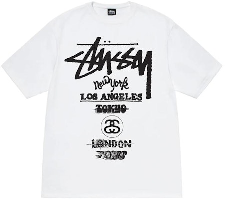 Kaos Stüssy Stussy World Tour Unisex Lengan Pendek Crewneck. 1904877 Cheap Kaos Stüssy Stussy World Tour Unisex Lengan Pendek Crewneck. 1904877