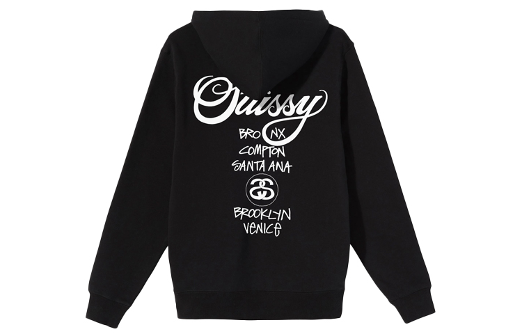 Stüssy Stussy World Tour Hoodie Unisex Vintage Sweatshirt Long Sleeve. 3923571 圖 2