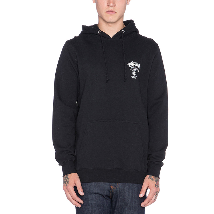 Stüssy Stussy World Tour Hoodie Unisex Vintage Sweatshirt Long Sleeve. 3923571 圖 4