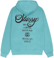 Stüssy Stussy World Tour Letter Print Fleece Hoodie Unisex Retro Long Sleeve. 3923860 Stüssy Stussy World Tour Letter Print Fleece Hoodie Unisex Retro Long Sleeve. 3923860