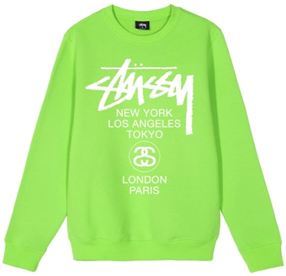 Stüssy 男士世界巡游标志印花长袖复古卫衣. 3913658 14