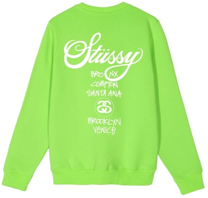 Stüssy 男士世界巡游标志印花长袖复古卫衣. 3913658 15