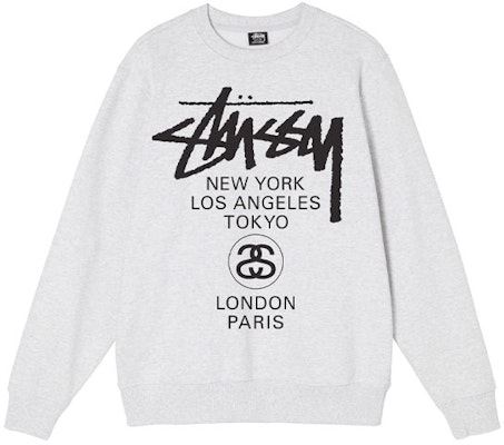 Stüssy 男士世界巡游标志印花长袖复古卫衣. 3913658 Details for Stüssy 男士世界巡游标志印花长袖复古卫衣. 3913658
