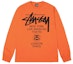 Order Stüssy Stussy Kaos Panjang Unisex Retro World Tour LS dengan Cetakan Huruf 3993713