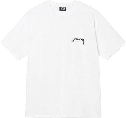 Stüssy 世界巡演現代標誌塗鴉印花純棉男女同款T恤。 1904793 1