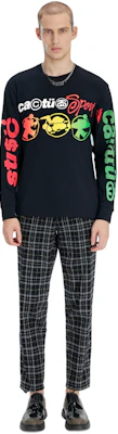 Stüssy Stussy x Cactus Plant Flea Market Letter Print Long Sleeve Retro Tee Black. 3993771 Cheap Stüssy Stussy x Cactus Plant Flea Market Letter Print Long Sleeve Retro Tee Black. 3993771