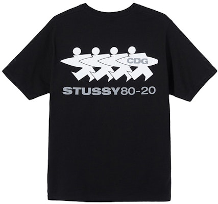 Stüssy Stussy x CDG Logo Print Short Sleeve Retro T-Shirt Unisex Casual Wear. 3903626 Order Stüssy Stussy x CDG Logo Print Short Sleeve Retro T-Shirt Unisex Casual Wear. 3903626