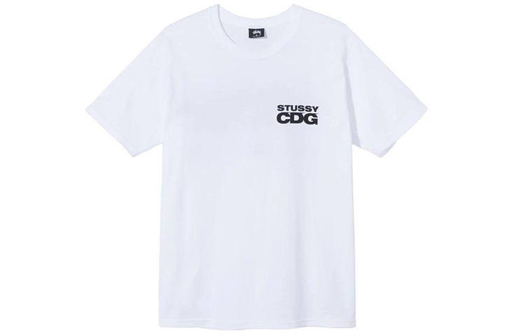 Purchase Stüssy Stussy x CDG Logo Print Short Sleeve Retro T-Shirt Unisex Casual Wear. 3903626