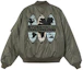 Buy Stüssy Stussy x CDG Jaket Bomber Retro Hijau Militer Print Huruf Unisex. 315271