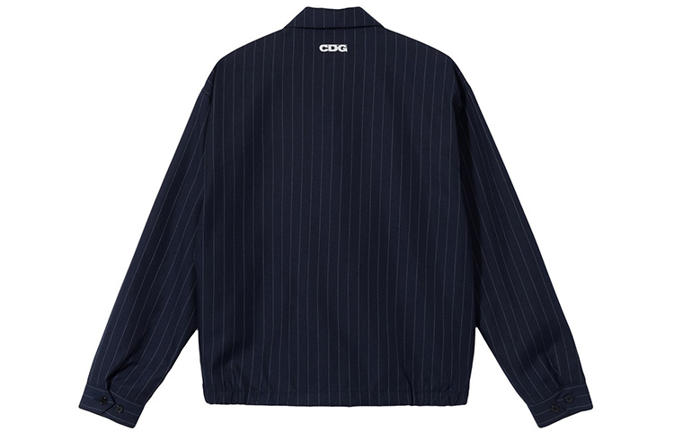Stüssy Stussy CDG Striped Coach Jacket Long Sleeve Unisex Retro Blue Style. 315270 圖 3