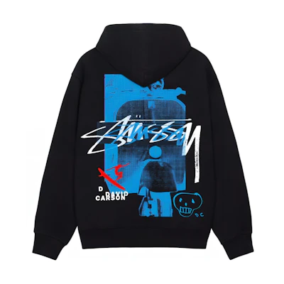 Stüssy Stussy David Carson SS24 Graphic Logo Drawstring Hoodie Unisex Retro Sweatshirt 3923912