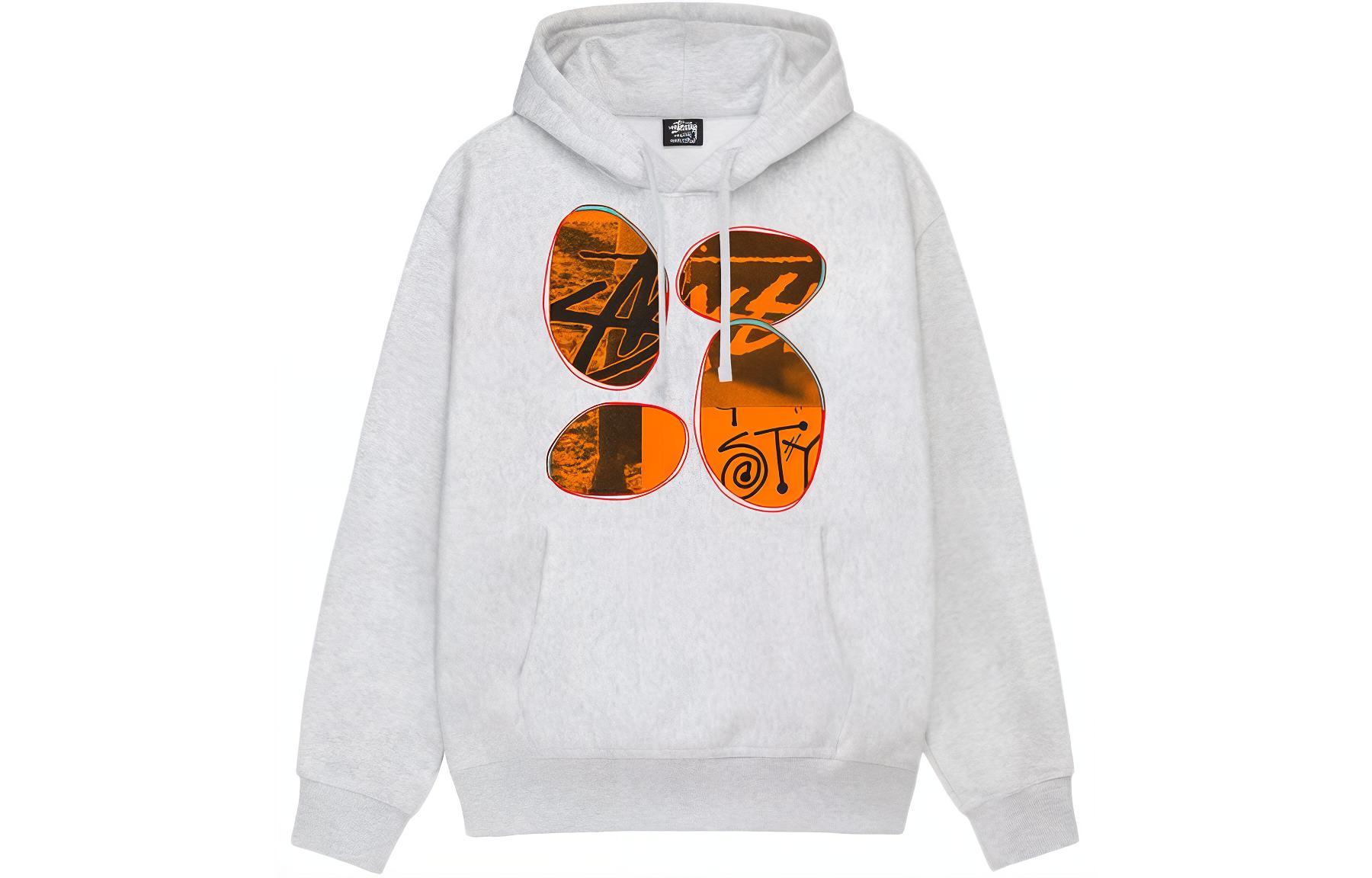 Lookbook Stüssy x David Carson SS24 Hoodie Logo Grafis Unisex Sweatshirt Retro Pullover 3923912