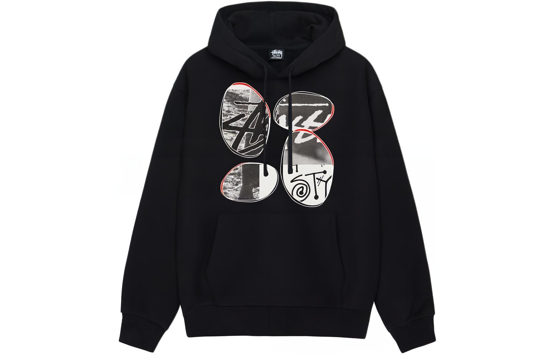 Details for Stüssy x David Carson SS24 Hoodie Logo Grafis Unisex Sweatshirt Retro Pullover 3923912