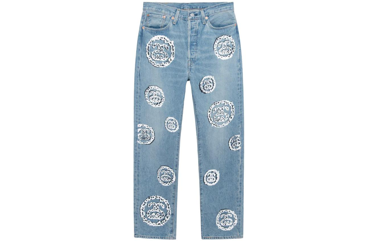 Stüssy Stussy Denim Tears FW22 All-Over Print Vintage Straight Denim Jeans Unisex 40008168