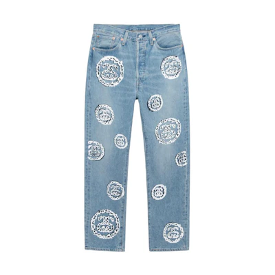 Stüssy Stussy Denim Tears FW22 All-Over Print Vintage Straight Denim Jeans Unisex 40008168