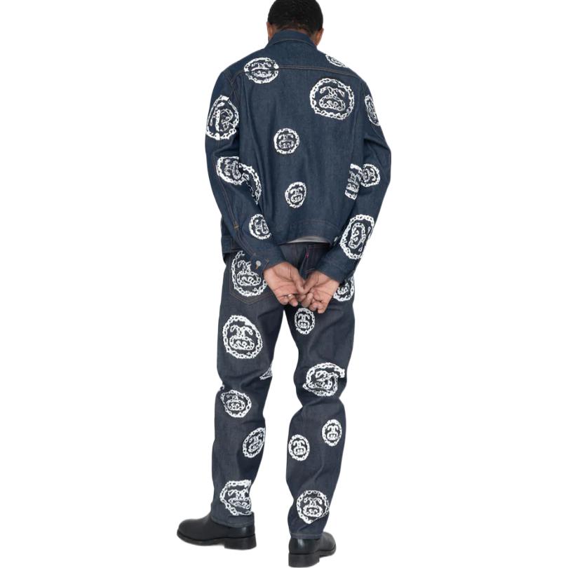 Stüssy Stussy Denim Tears FW22 All-Over Print Vintage Straight Denim Jeans Unisex 40008168 圖 5