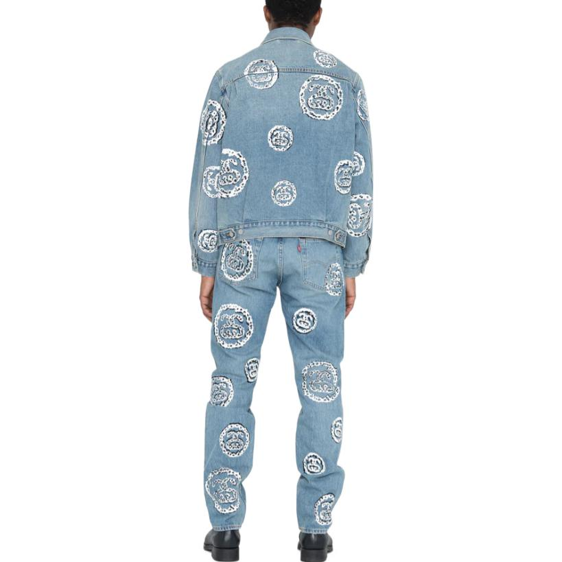 Stüssy Stussy Denim Tears FW22 All-Over Print Vintage Straight Denim Jeans Unisex 40008168 圖 10