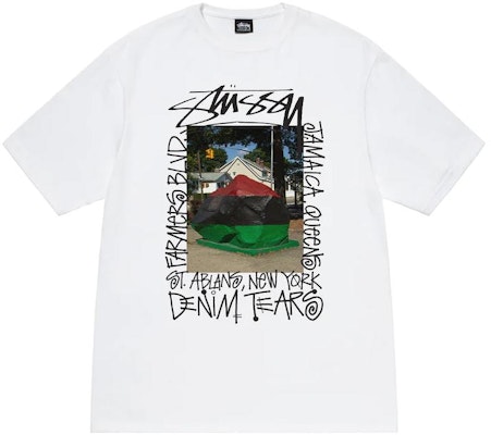 Stüssy x Denim Tears 2022秋冬字母印花复古白色圆领T恤 男女款 3903832 Order Stüssy x Denim Tears 2022秋冬字母印花复古白色圆领T恤 男女款 3903832