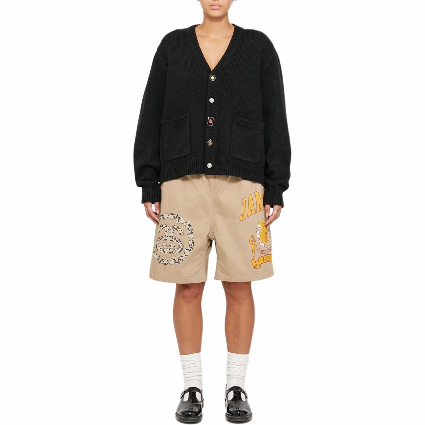 Stüssy Stussy Denim Tears SS25 Button Heart Vintage Knit Sweater Unisex Black. 317016 圖 6