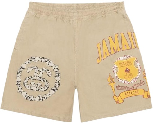 Stüssy Stussy x Denim Tears SS25 Khaki Logo Print Elastic Waist Vintage Shorts Unisex 312025 Buy Stüssy Stussy x Denim Tears SS25 Khaki Logo Print Elastic Waist Vintage Shorts Unisex 312025