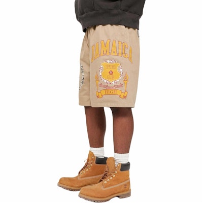 Stüssy Stussy x Denim Tears SS25 Khaki Logo Print Elastic Waist Vintage Shorts Unisex 312025 Cheap Stüssy Stussy x Denim Tears SS25 Khaki Logo Print Elastic Waist Vintage Shorts Unisex 312025