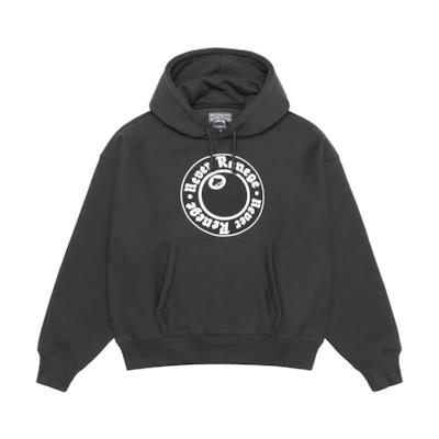 Stüssy Stussy Denim Tears SS25 Vintage Hoodie Unisex Dark Gray with Logo & Kangaroo Pocket 318050