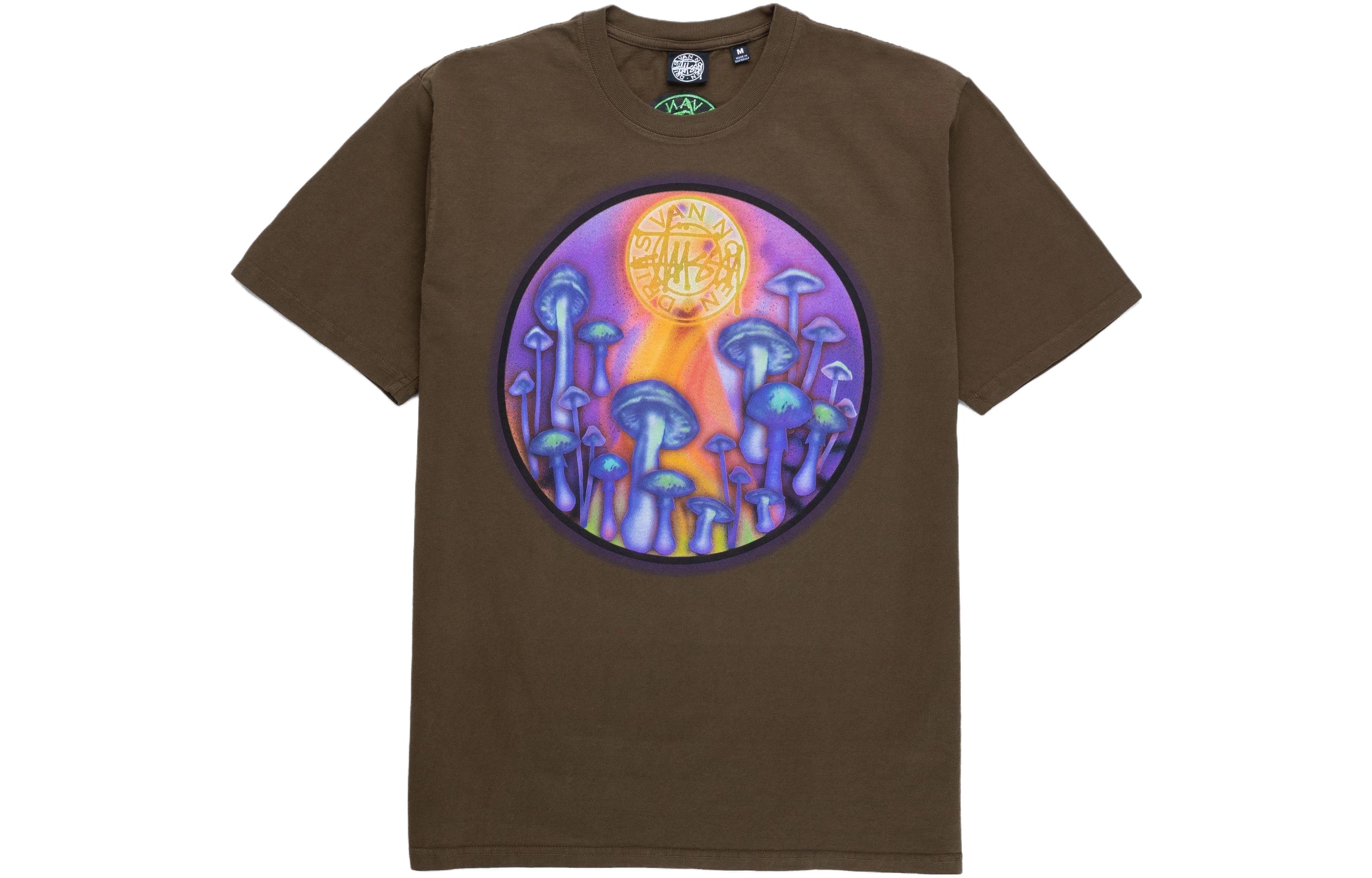 Stüssy Stussy Dries Van Noten Brown Embroidered Graphic Vintage Unisex T-Shirt. 3903779 KHAK