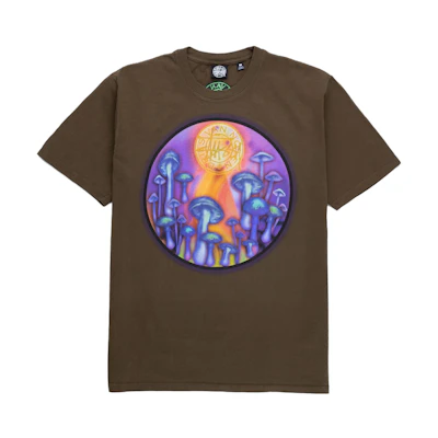 Stüssy Stussy Dries Van Noten Brown Embroidered Graphic Vintage Unisex T-Shirt. 3903779 KHAK