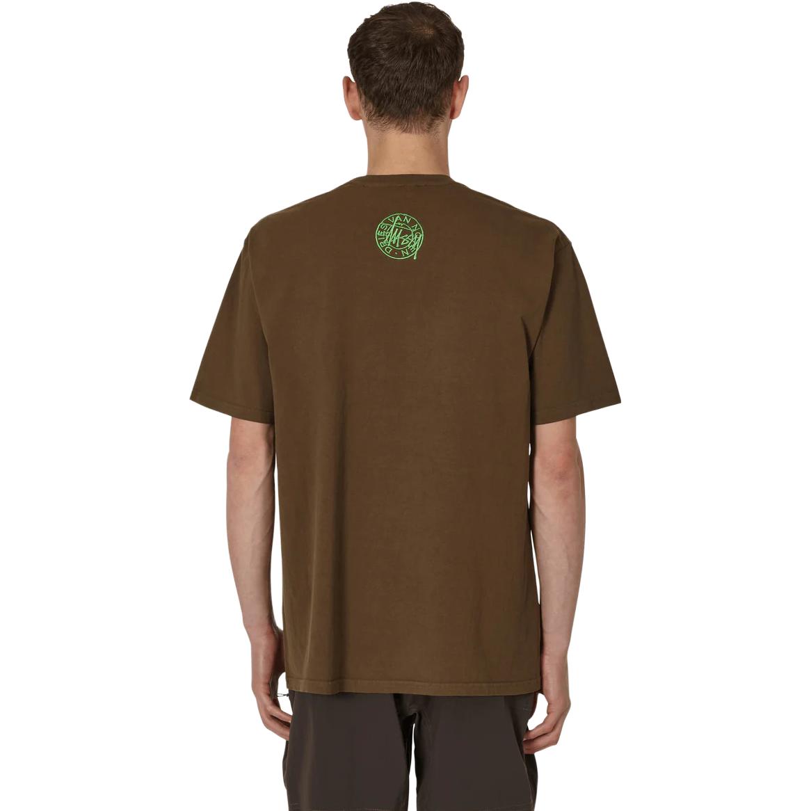 Stüssy Stussy Dries Van Noten Brown Embroidered Graphic Vintage Unisex T-Shirt. 3903779 KHAK 圖 5