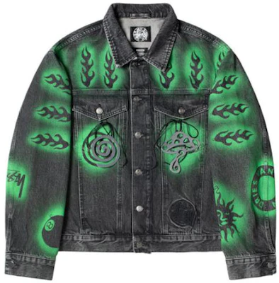 Stüssy x Dries Van Noten 幾何印花牛仔外套 復古風格 315295 Order Stüssy x Dries Van Noten 幾何印花牛仔外套 復古風格 315295