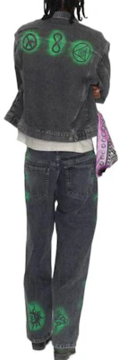 Stüssy x Dries Van Noten 幾何印花牛仔外套 復古風格 315295 Purchase Stüssy x Dries Van Noten 幾何印花牛仔外套 復古風格 315295