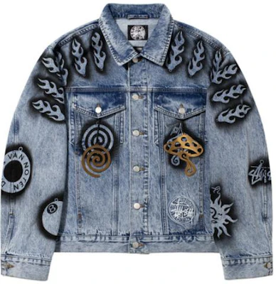 Stüssy x Dries Van Noten 幾何印花牛仔外套 復古風格 315295 Sizing Stüssy x Dries Van Noten 幾何印花牛仔外套 復古風格 315295