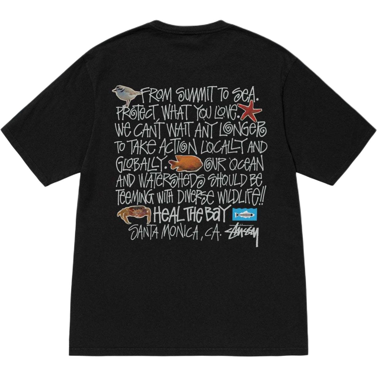 Stüssy Stussy Heal The Bay SS24 Ocean Print Logo Vintage Unisex Tee. 3903953 圖 2