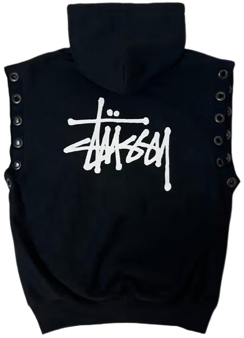 stuessy-stussy-x-junya-watanabe-ss-24-distressed-logo-cutout-vest-hoodie-black-wmt9091001