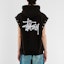 Details for Stüssy Stussy x JUNYA WATANABE SS24 Distressed Logo Cutout Vest Hoodie Black (). wmt9091001