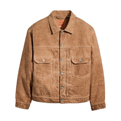 Stüssy Stussy Levi's FW23 Jacquard Workwear Vintage Jacket Brown Unisex. A5216-0001