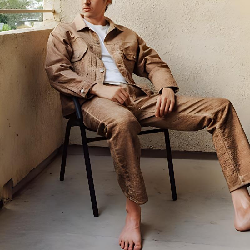 Shop Stüssy Stussy x Levi's FW23 Jacquard Workwear Vintage Jacket Brown Unisex. A5216-0001