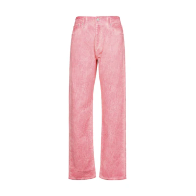 Stüssy Stussy Levi's FW23 Pink Jacquard Straight-Leg Denim Jeans Unisex Collection. A5219-0000