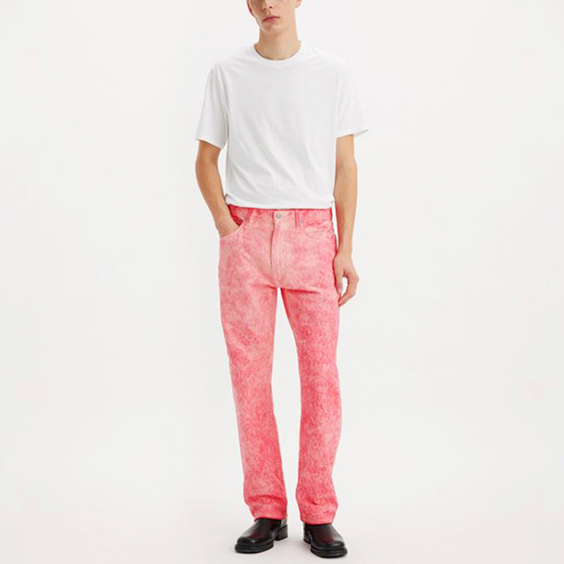 Stüssy Stussy Levi's FW23 Pink Jacquard Straight-Leg Denim Jeans Unisex Collection. A5219-0000 圖 4