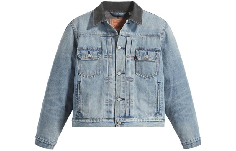 Stüssy Stussy x Levi's SS23 150th Anniversary Logo Denim Jacket Unisex Blue Retro Style STLV230221-001