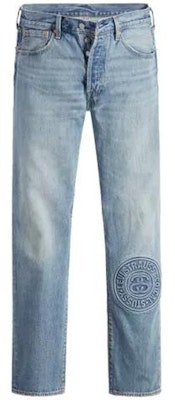 Stussy x Levi''s Seluar Jeans Biru Vintage Uniseks Logo Ulang Tahun ke-150 SS23. A5218-0000 Order Stussy x Levi''s Seluar Jeans Biru Vintage Uniseks Logo Ulang Tahun ke-150 SS23. A5218-0000