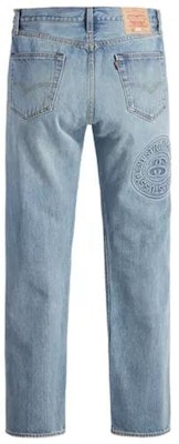 Stussy x Levi''s Seluar Jeans Biru Vintage Uniseks Logo Ulang Tahun ke-150 SS23. A5218-0000 Lookbook Stussy x Levi''s Seluar Jeans Biru Vintage Uniseks Logo Ulang Tahun ke-150 SS23. A5218-0000
