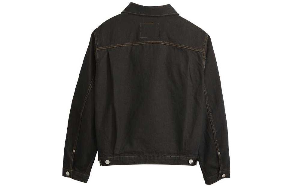 Lookbook Stüssy Stussy x Levi's SS24 Logo Embroidered Vintage Denim Trucker Jacket Unisex Black A8326-0001