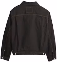 Lookbook Stüssy Stussy x Levi's SS24 Logo Embroidered Vintage Denim Trucker Jacket Unisex Black A8326-0001