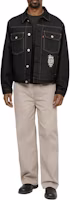 Details for Stüssy Stussy x Levi's SS24 Logo Embroidered Vintage Denim Trucker Jacket Unisex Black A8326-0001