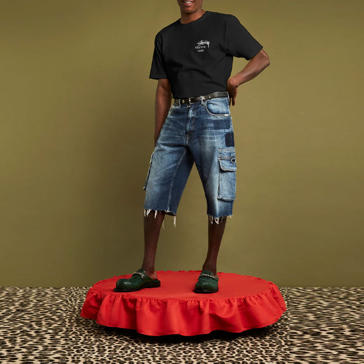 Stüssy Stussy Martine Rose SS23 Graphic Retro Unisex Black T-Shirt. 3903826-BLAC 圖 4